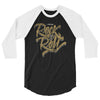 I Bleed Rock & Roll Certified Gold - 3/4 sleeve raglan